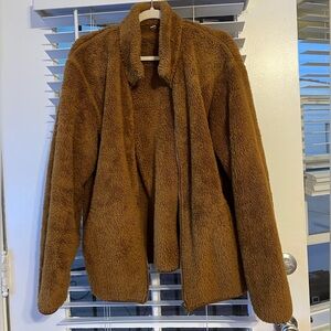 Uniqlo Brown Teddy Jacket